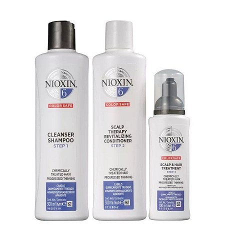 Kit Nioxin Sistema 6 Shampoo e Condicionador 300ml + Tônico 100ml