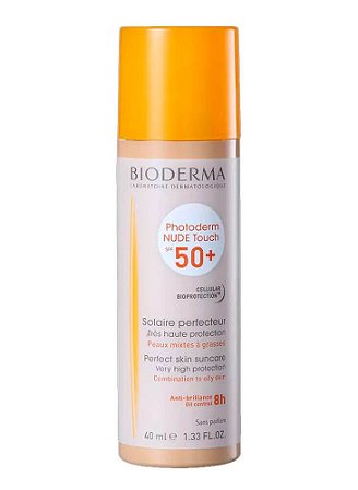 Protetor Solar Cor Claro Bioderma Photoderm Nude Touch FPS50+ 40ml