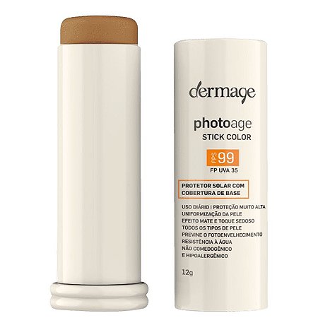 Protetor Solar Cor Média Intense Dermage Photoage Stick Color FPS99 12g