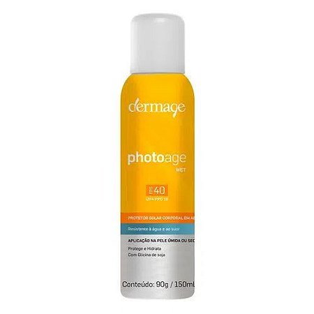 Protetor Solar Aerossol Dermage  Photoage Wet FPS40 120g