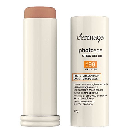 Protetor Solar Cor Média Dermage Photoage Stick Color FPS99 12g