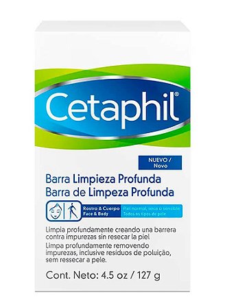 Sabonete de Limpeza Barra Profunda Facial e Corporal Cetaphil 127g