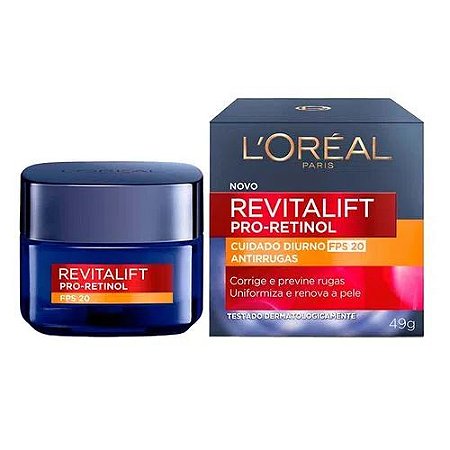 Creme Facial Antirrugas L'Oréal Paris Revitalift FPS20 - 49g