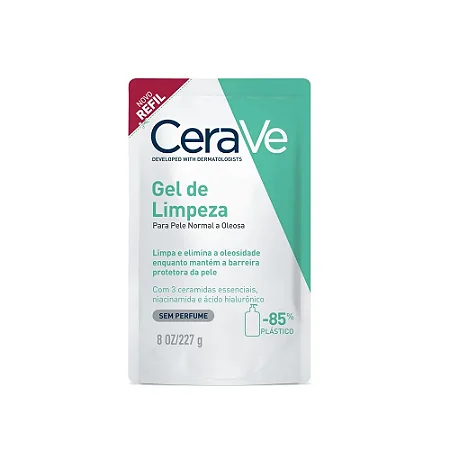 Refil Gel de Limpeza Facial CeraVe Pele Mista 227ml