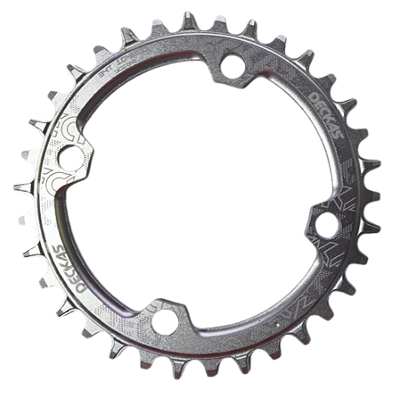 Coroa 34 T BCD 104 Deckas Prata