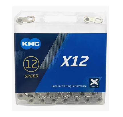 Corrente 12v KMC X12 12v 126 Elos Prata