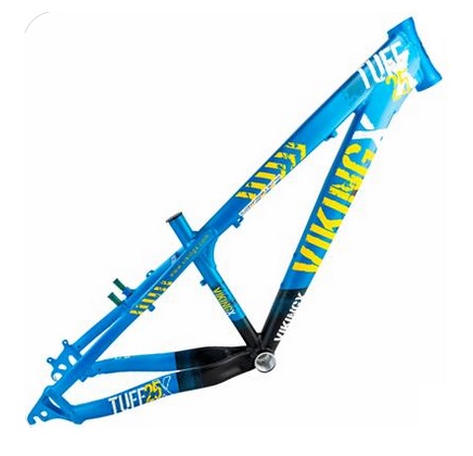Quadro Viking-X Tuff X-25 Aro 26 Freeride Dirt Aluminio Azul Celeste Metálico