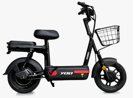 Bicicleta Elétrica Yoo Y200 Preto/Vermelho