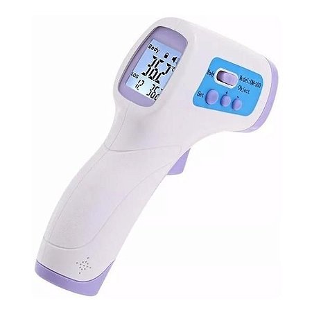 Termômetro Digital Infravermelho Febre Testa Bebe/Objetos - e-WorkTemp