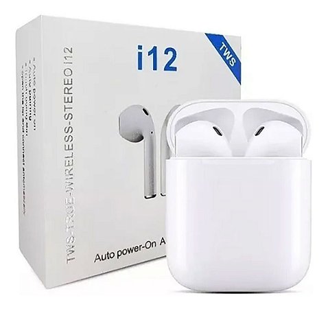 Fone De Ouvido Bluetooth 5.0 i12 Touch AirPods iPhone Android