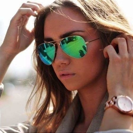 Ray ban espelhado verde Clearance