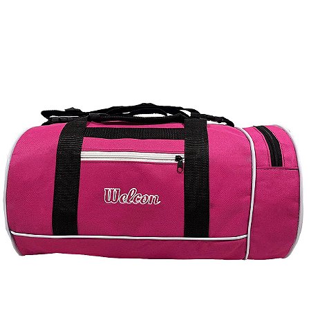 Bolsa treino esporte bolso lateral rosa