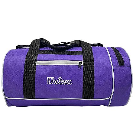 Bolsa treino esporte bolso lateral roxa