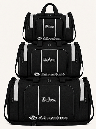 Kit Adventure 3 Peças (P+M+G) — Cinza