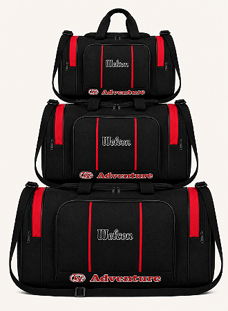 Kit Adventure 3 Peças (P+M+G) — Vermelha