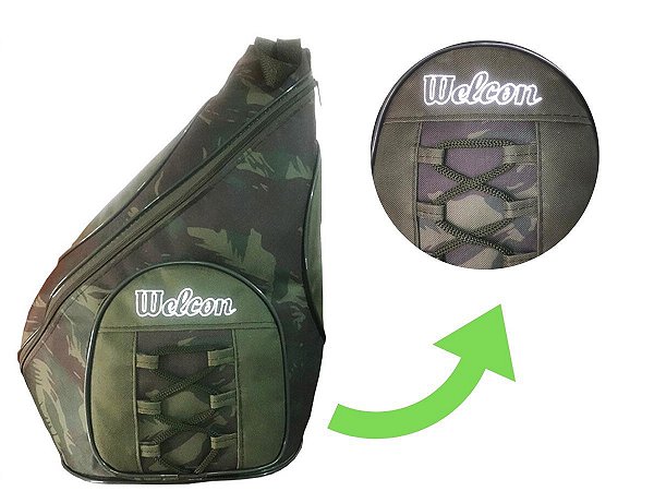 Mochila Camuflada Transversal Pequena