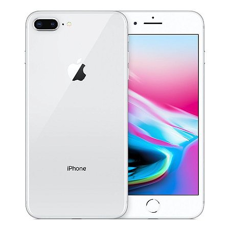 iPhone 8 Plus 64gb Apple 4G Desbloqueado Prateado - Lacrado Garantia Apple de 1 Ano