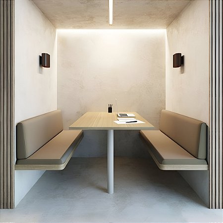 Pé de Mesa - Tampo madeira - 75cm Altura - Várias Cores - Alumínio e Inox - Sob Encomenda