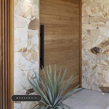 ESTOQUE - Puxador 60cm total x 40cm entre furos x Largura 5cm- Quadrato Premium - Preto - Alumínio (Não enferruja)