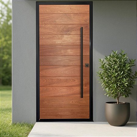 ESTOQUE - Puxador 1,20m total x 90cm entre furos - Tubular H - Preto - Alumínio (Não enferruja)