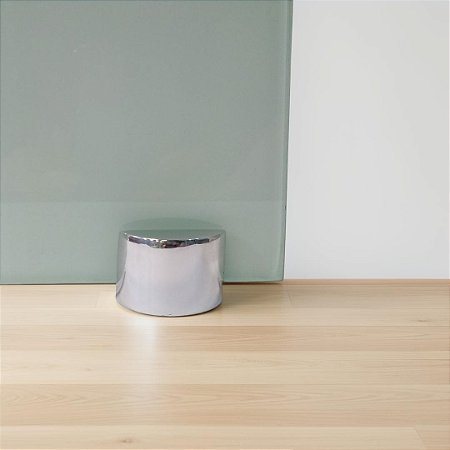 Guia para Porta de Correr Deslizante de Vidro - Polido