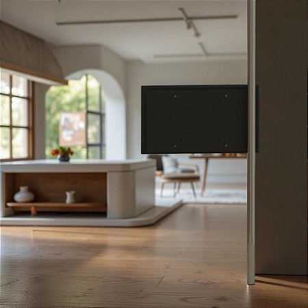 Suporte Giratório para TV – Fixação Piso e Teto | Modelo Bandeira - Para TV’s de 32” a 65”