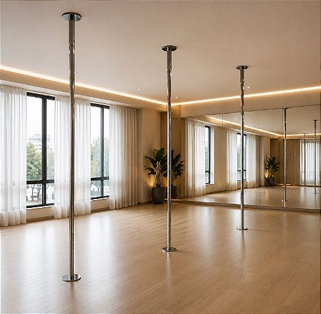 Barra para Pole Dance - Não Giratório - Removível