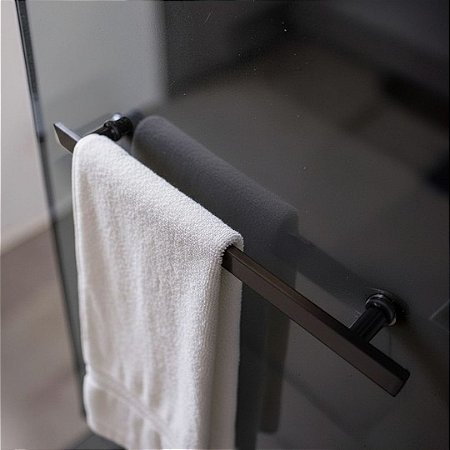 Puxador Toalheiro para Porta de Abrir Box