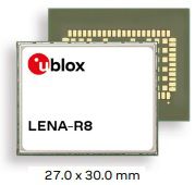 Modem 4G LTE Cat1 / 2G + GNSS u-blox M10 - modem para uso global suporte varias bandas - LENA-R8001M10