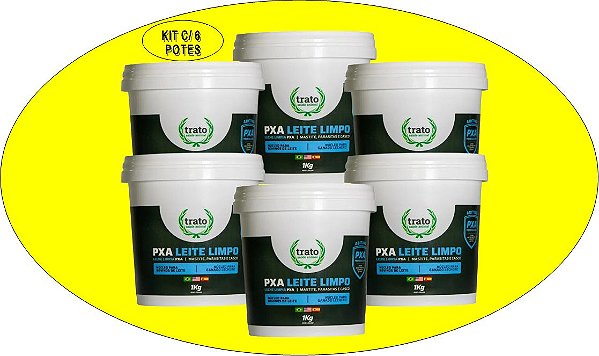 PXA LEITE LIMPO - KIT C/ 6 POTE