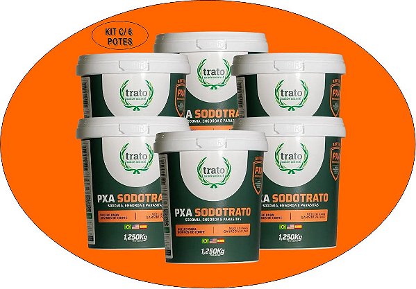 PXA SODOTRATO - KIT C/ 6 POTES.