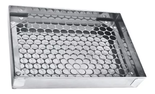 Bandeja com Tela para Escorrer Fritura 38cmx30cm