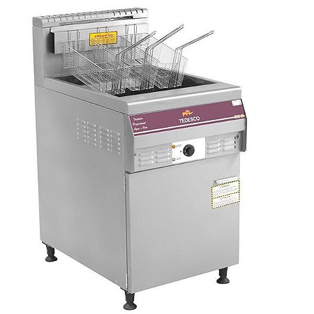 Fritadeira Elétrica Profissional água e óleo FAO-60E Tedesco 60L Óleo / 18L Água 3 Cestos 18000Watts