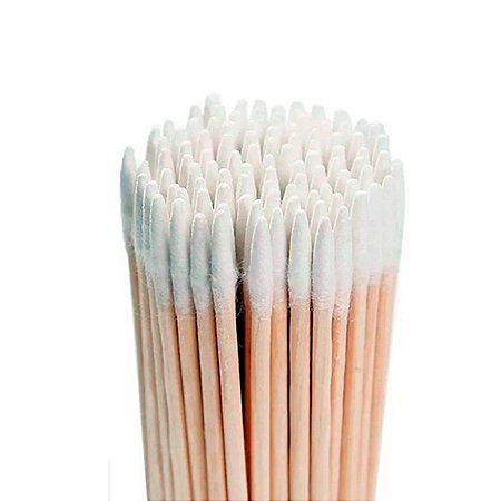 100 Palitos Algodão Limpeza Henna Micro Designer Sobrancelha