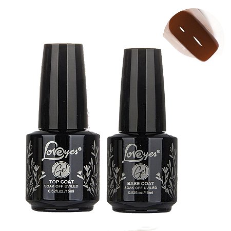 Kit Base Gel Top Coat Unhas Fibra Acrigel Porcelana Manicure