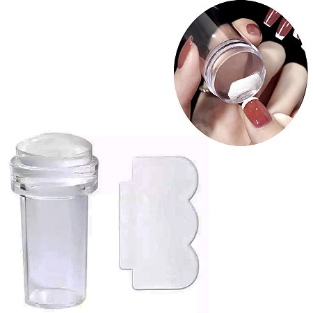1 Carimbo Silicone Unha Francesinha  Manicure Nail