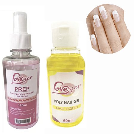 1 Kit Prep Higienizador Monomer Liquido Poligel Acrigel Unha