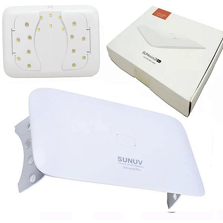 Cabine Estufa Sun Mini 3 Led Uv Seca Unha Gel Fibra Acrigel
