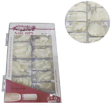 500 Tips Curvatura C Alongamento Unhas Postiça Gel Acrigel