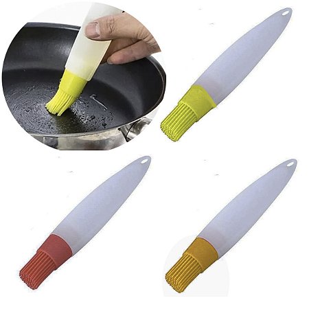 Pincel Culinário Silicone Dosar Unta Forma Bolo Confeitaria