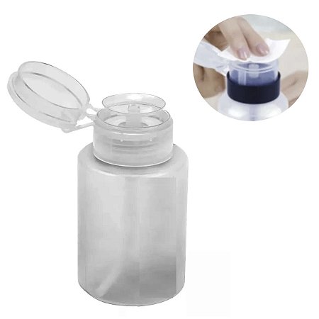 1 Frasco Dispense Dosador Plástico Nail Manicure Unha Gel