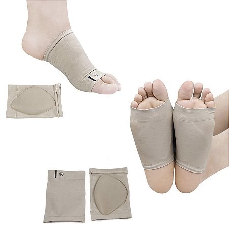 2 Meia Corretor Palmilha Joanete Sola Plantar Conforto Pés