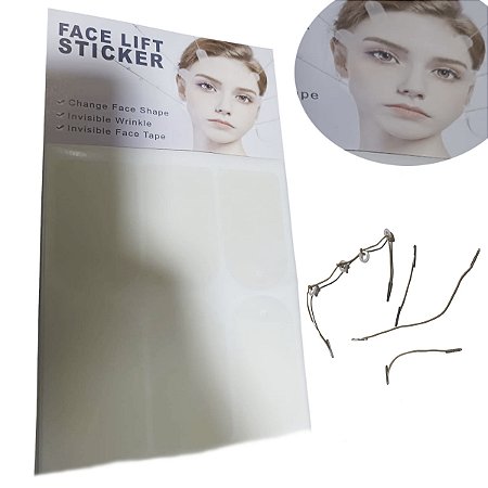Adesivos Lifting Estica Pele Disfarce Ruga Expressão Facial