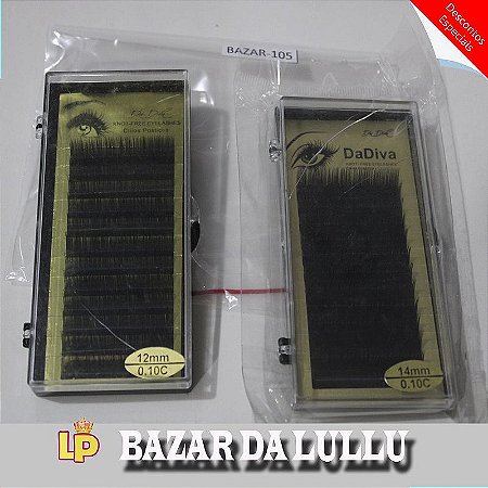 2 Caixas Cílios Fio A Fio DaDiva 0.10C