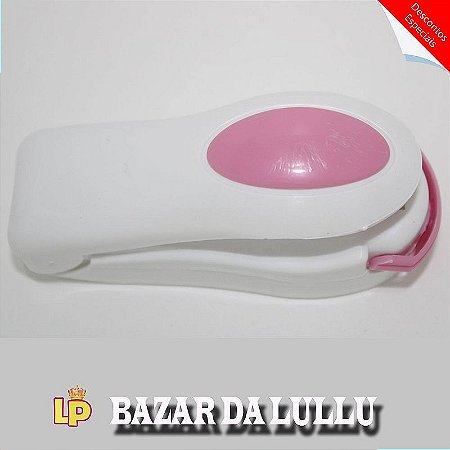 Mini Seladora Para Sacos Plásticos Portátil Prático Pilha - Branca