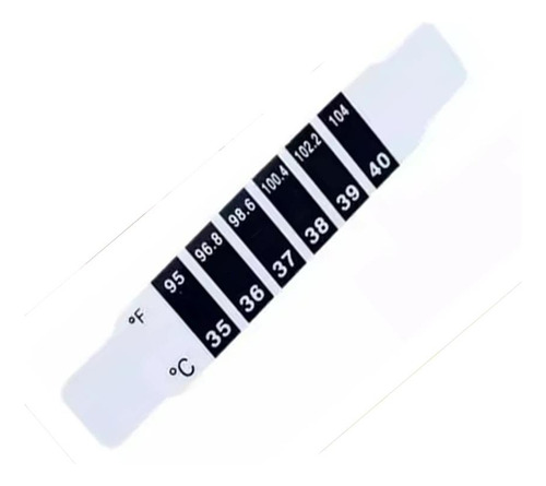 2 Fita Medido Temperatura Corporal Testa Febre Bebê  Criança