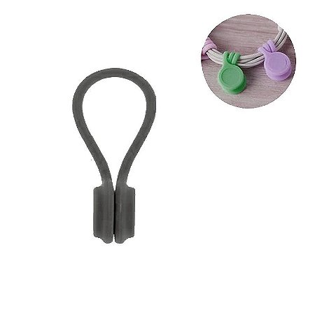 Organizador Magnético Cabos Fios Pc Fio Fone Ouvido Multiuso