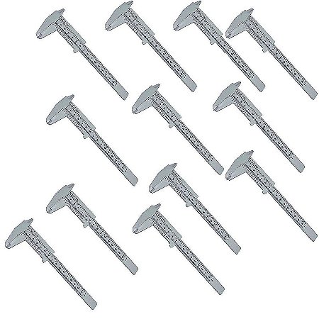 12 Paquímetros Profissional Para Designer Sobrancelha 15cm