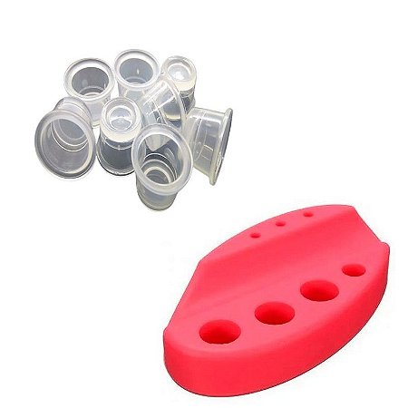 Kit Suporte Para Dermógrafo Porta Batoque + 100 Batoques M