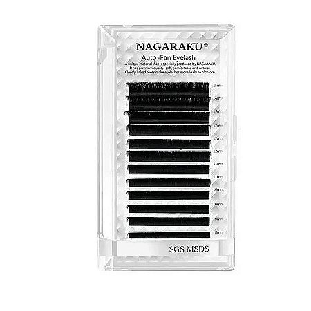 1 Cílios Nagaraku Auto Fan Fans Volume Russo Mix 8 Ao 15mm
